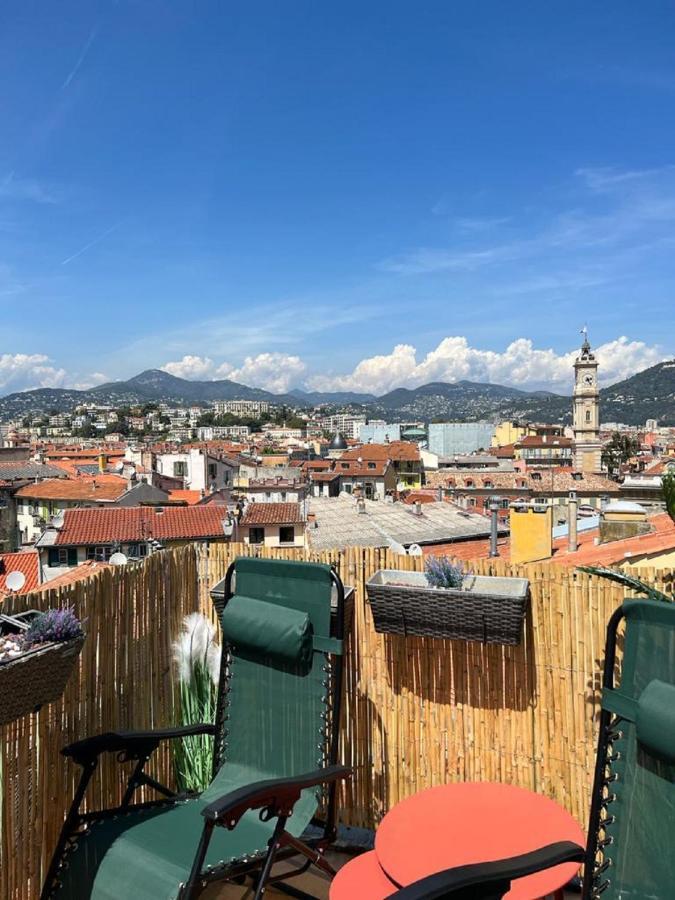 La Croix - F3, Terrasse Vue Panoramique, Vieux-Nice Old Town And Terrace Dış mekan fotoğraf