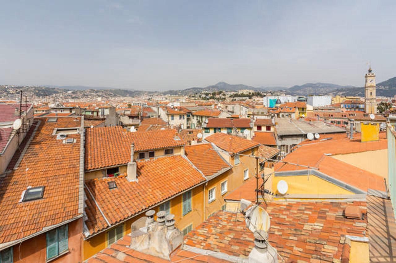 La Croix - F3, Terrasse Vue Panoramique, Vieux-Nice Old Town And Terrace Dış mekan fotoğraf