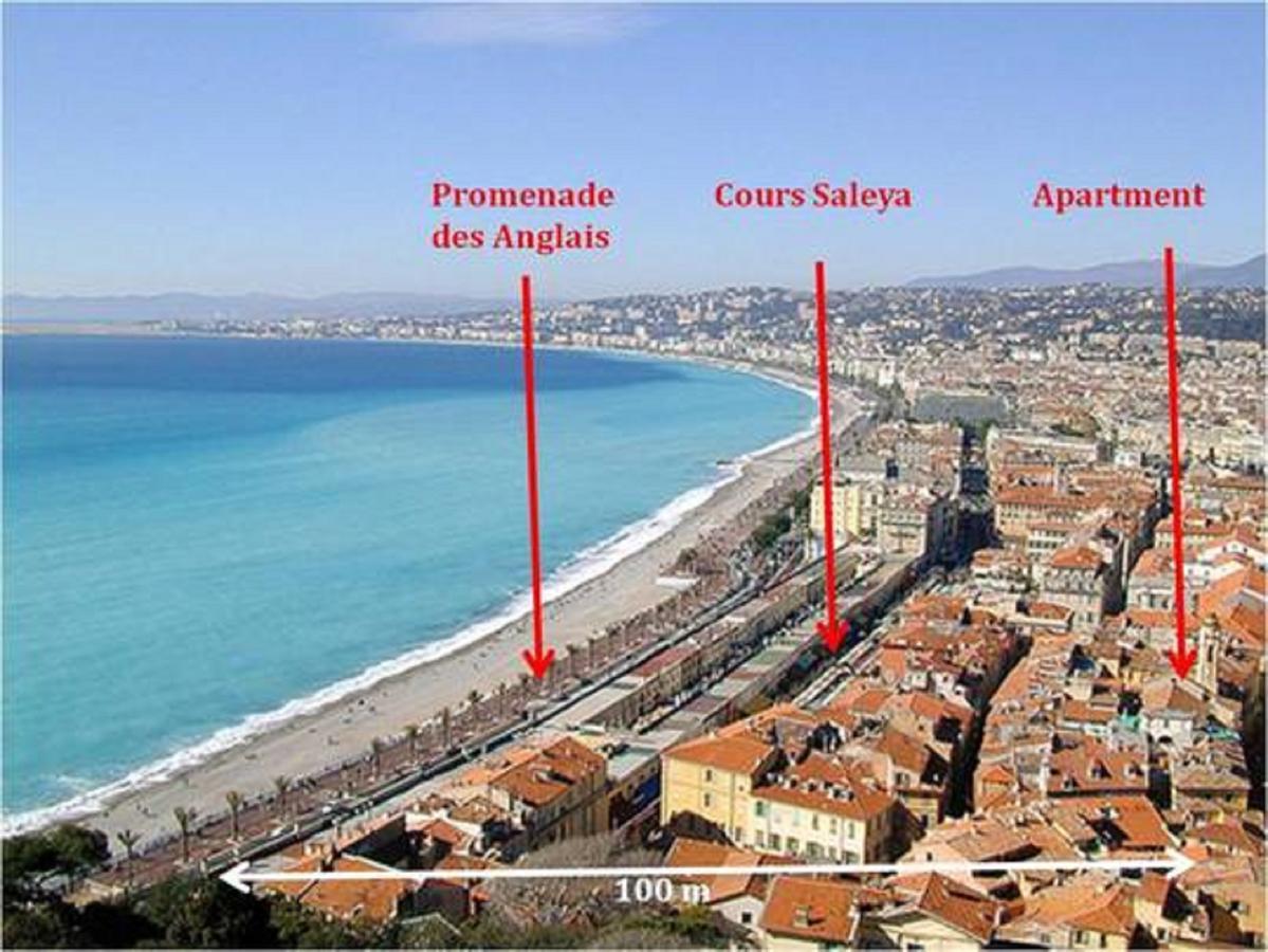 La Croix - F3, Terrasse Vue Panoramique, Vieux-Nice Old Town And Terrace Dış mekan fotoğraf