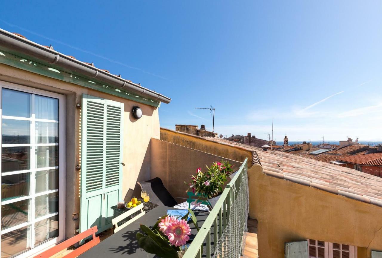 La Croix - F3, Terrasse Vue Panoramique, Vieux-Nice Old Town And Terrace Dış mekan fotoğraf
